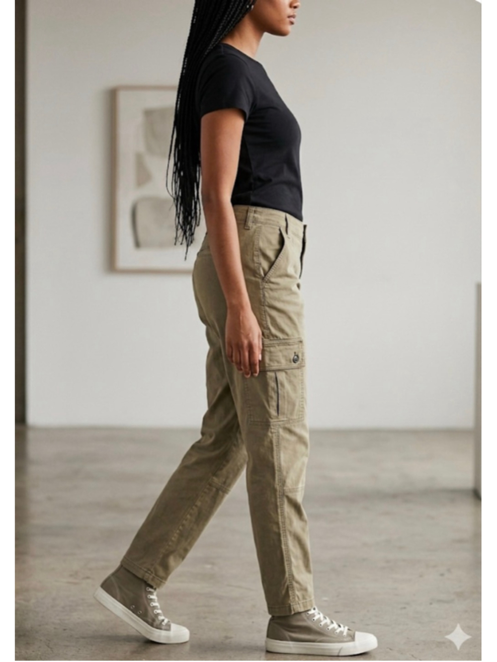 ASOS DESIGN Olive Green Cargo Joggers W29